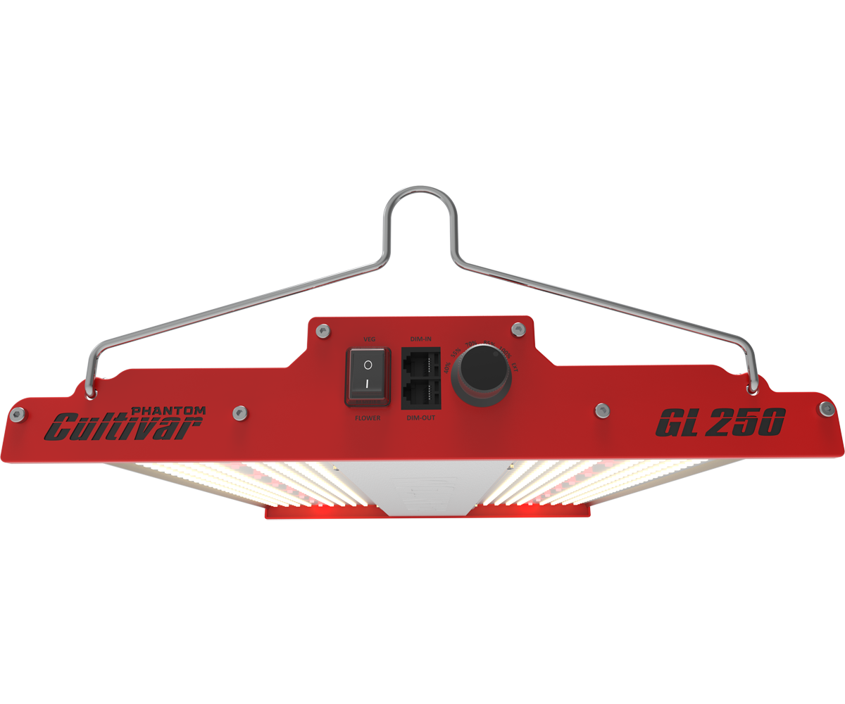 PHANTOM Cultivar GL250 LED Grow Light, 250W (10′ 110-120V Plug)