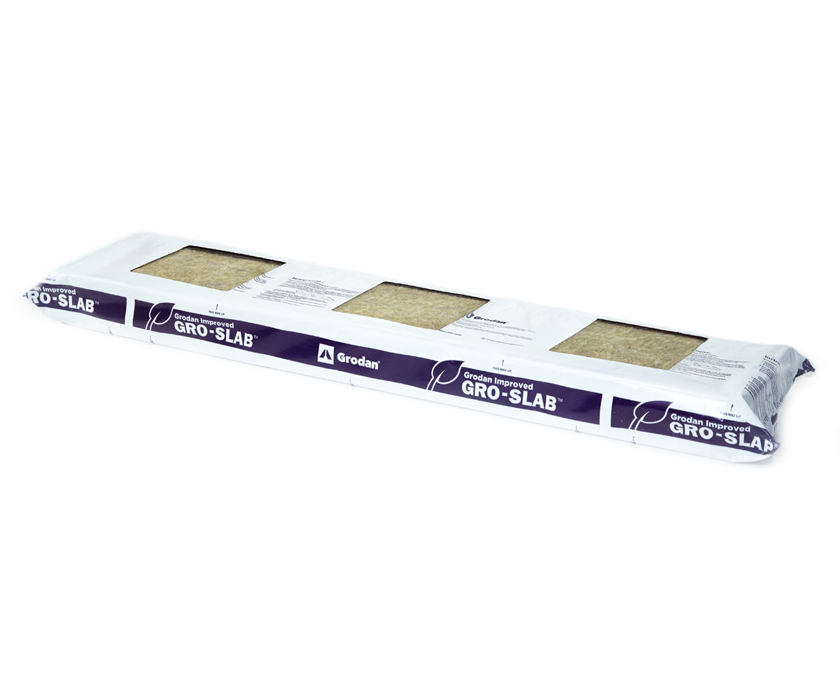 Grodan Improved Gro-Slab, 36 x 8 x 3 with three 6 x 6 pre-cut holes
