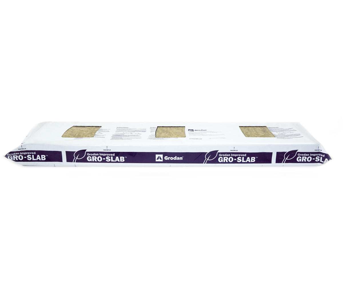Grodan Improved Gro-Slab, 36 x 8 x 3 with three 4 x 4 pre-cut holes