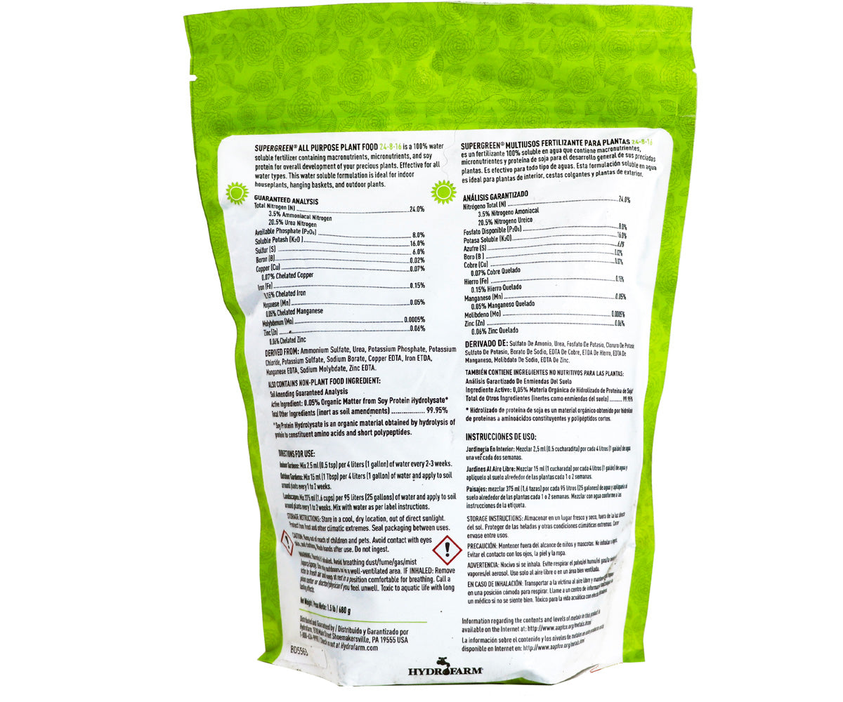 SuperGreen All Purpose 24-8-16, 1.5 lb
