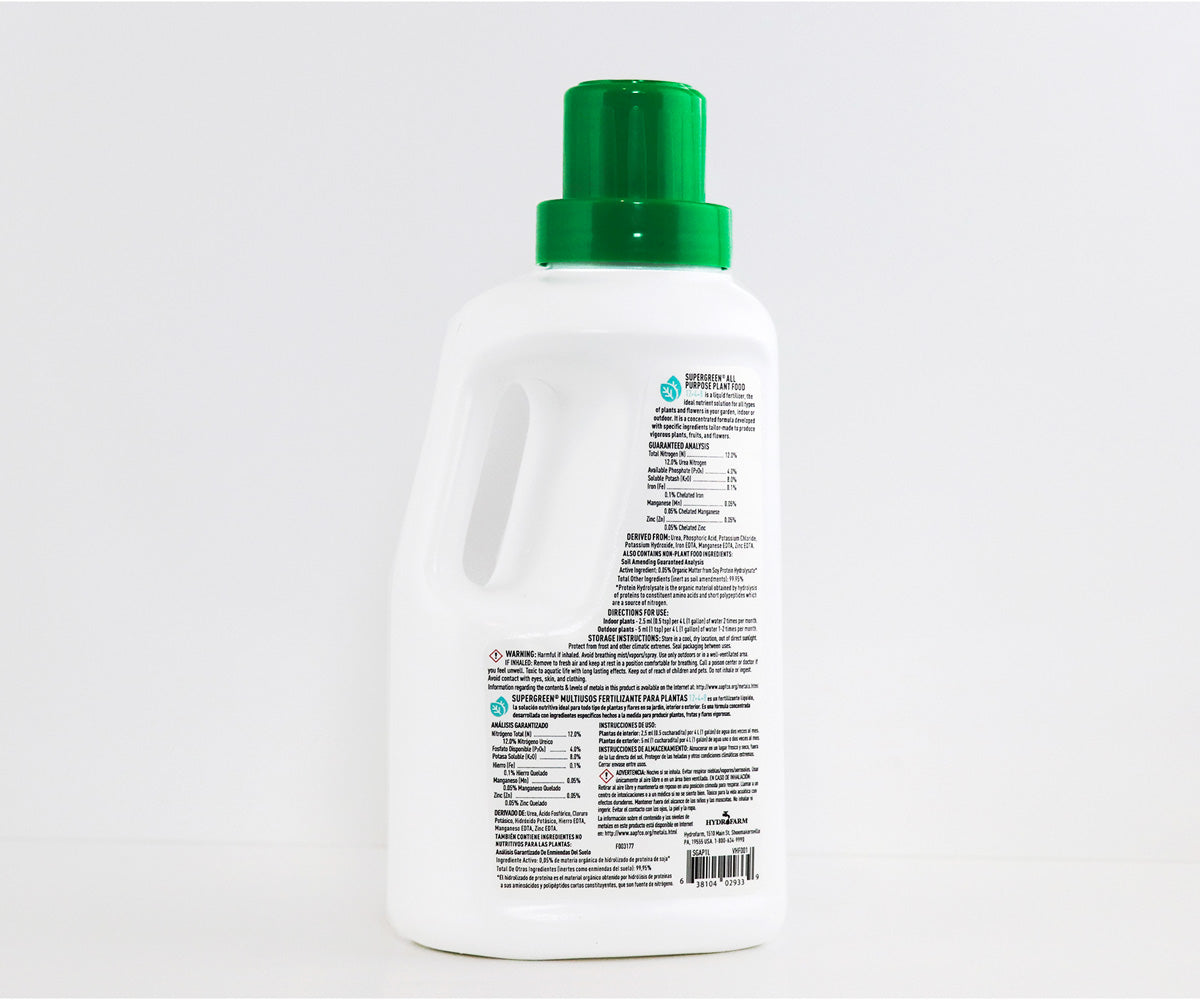 SuperGreen All Purpose Plant Food 12-4-8, 1 L