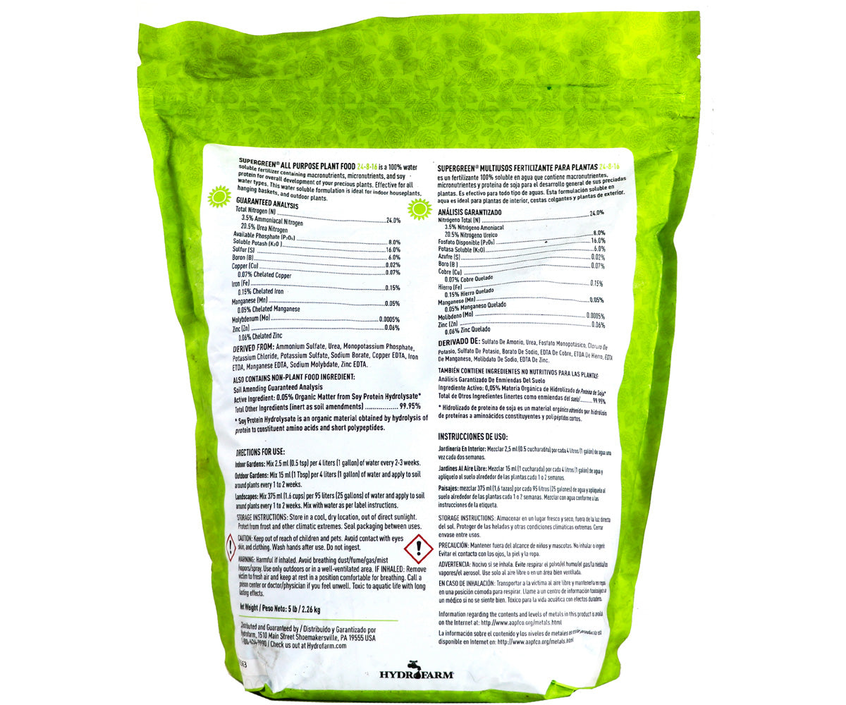 SuperGreen All Purpose 24-8-16, 5 lb