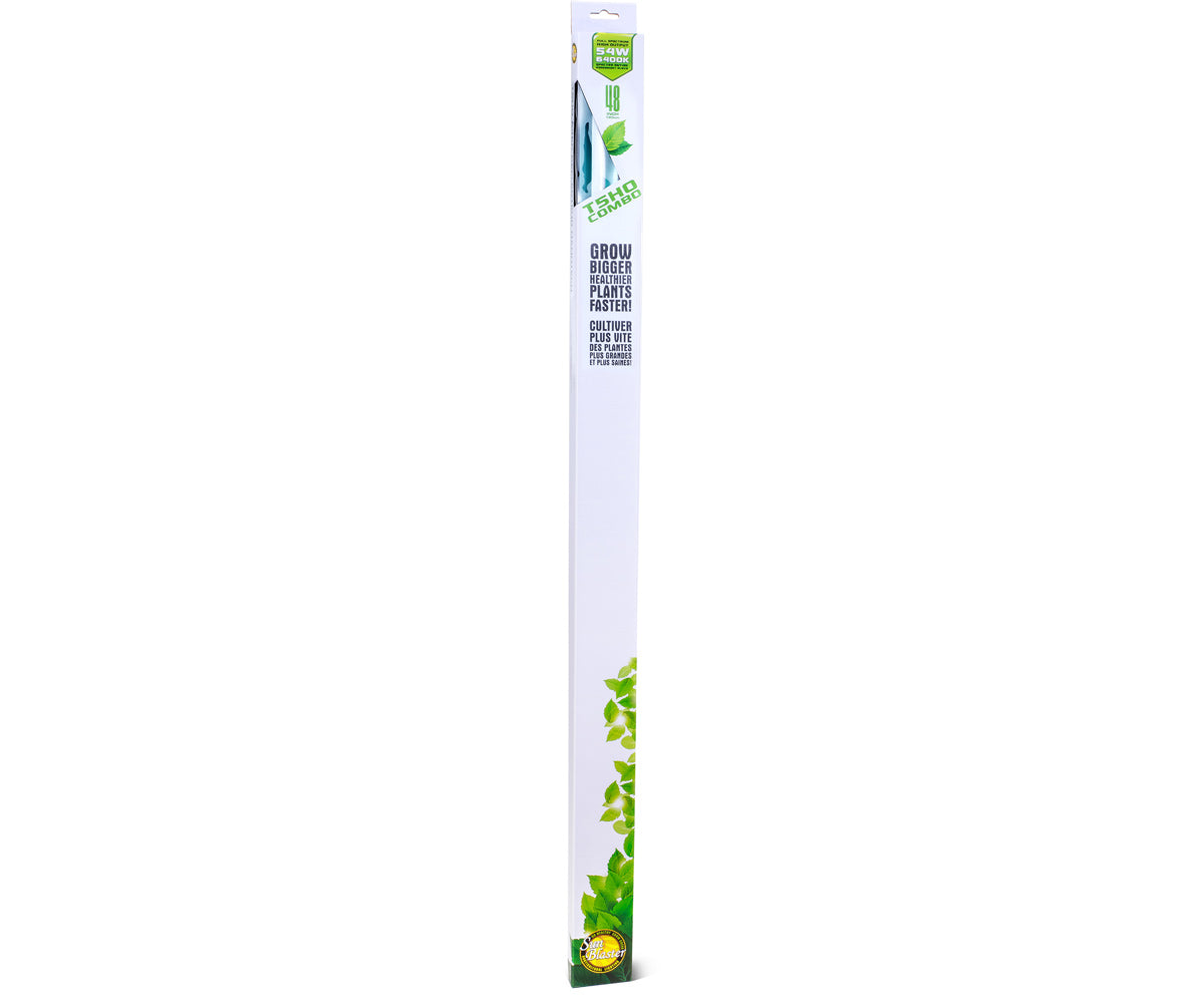 SunBlaster T5HO 54W 6400K w/NanoTech Reflector, 4′