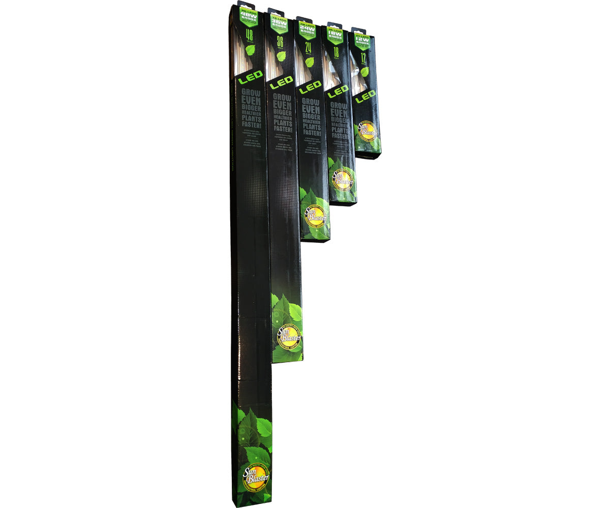 SunBlaster High Output 36-LED 6400K 18W Strip Light, 18″
