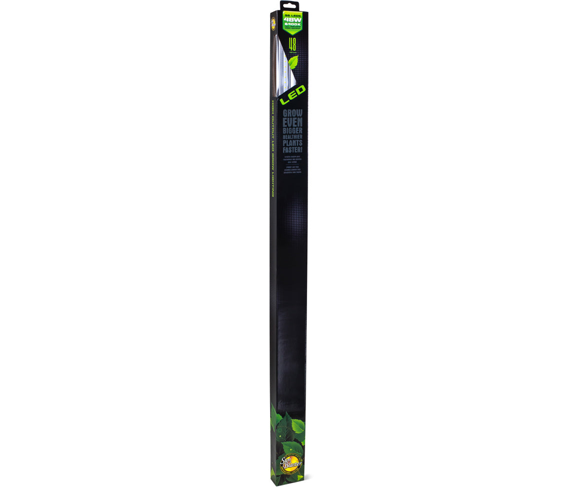 SunBlaster High Output 96-LED 6400K 48W Strip Light, 4′