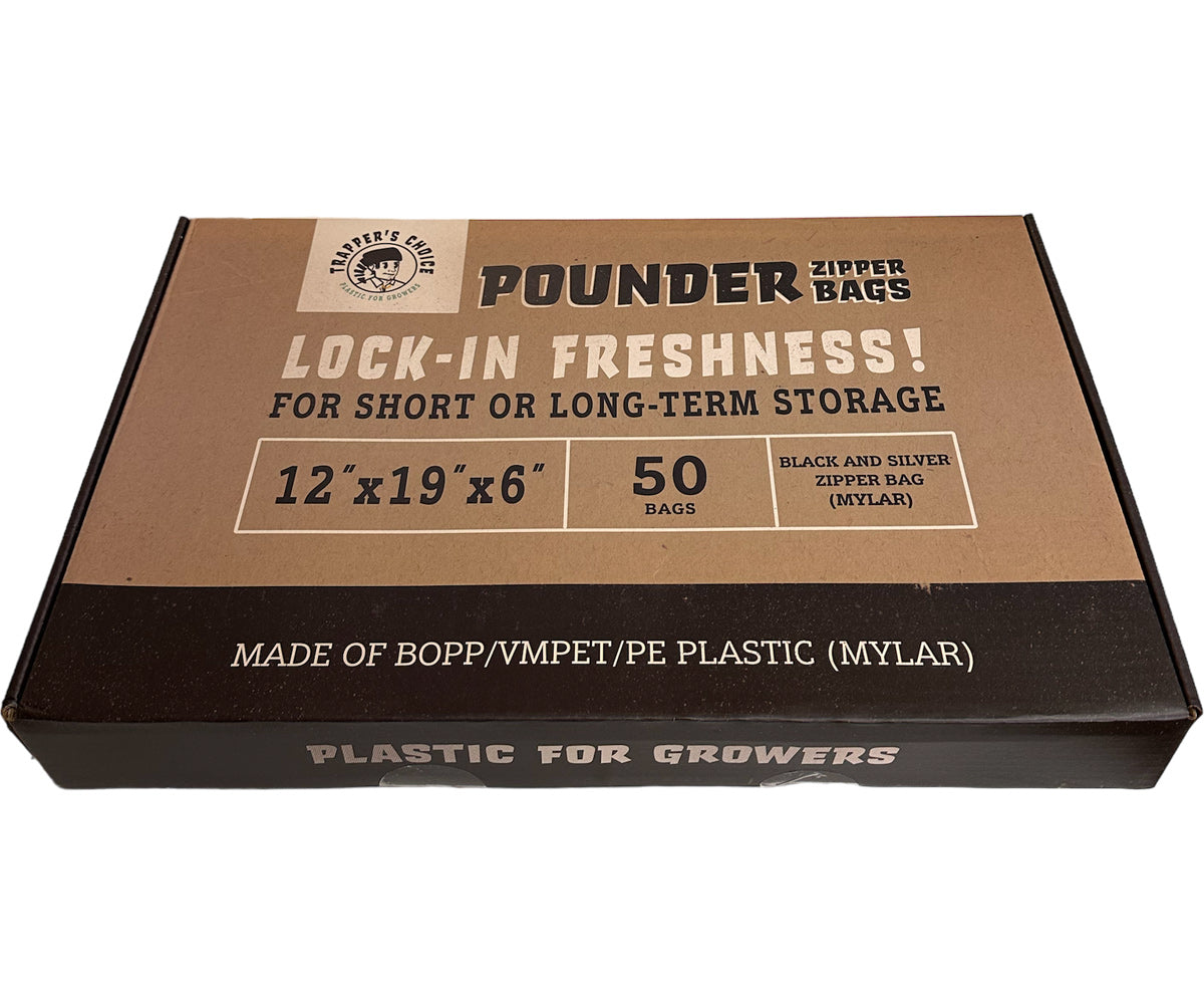Trapper’s Choice Pounder Stand-Up Bag w/Zipper Pack of 50