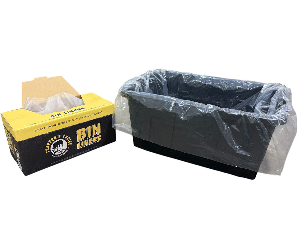 Trapper’s Choice Bin Liners, 54” x 36” (2 mil) roll of 100