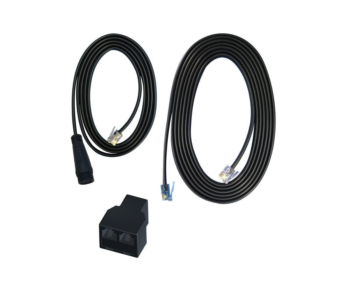 TrolMaster RJ12 to Threaded Waterproof Connector Converter Cable (ECS-3)