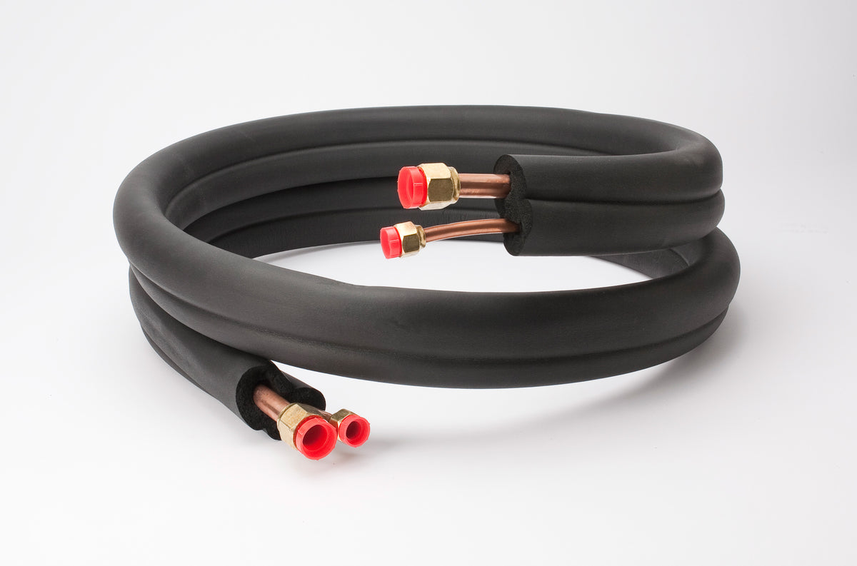 GREE Mini-Split Line Set 1/4″x5/8″x25 ft, 14-4 AWG Wire & Insulation