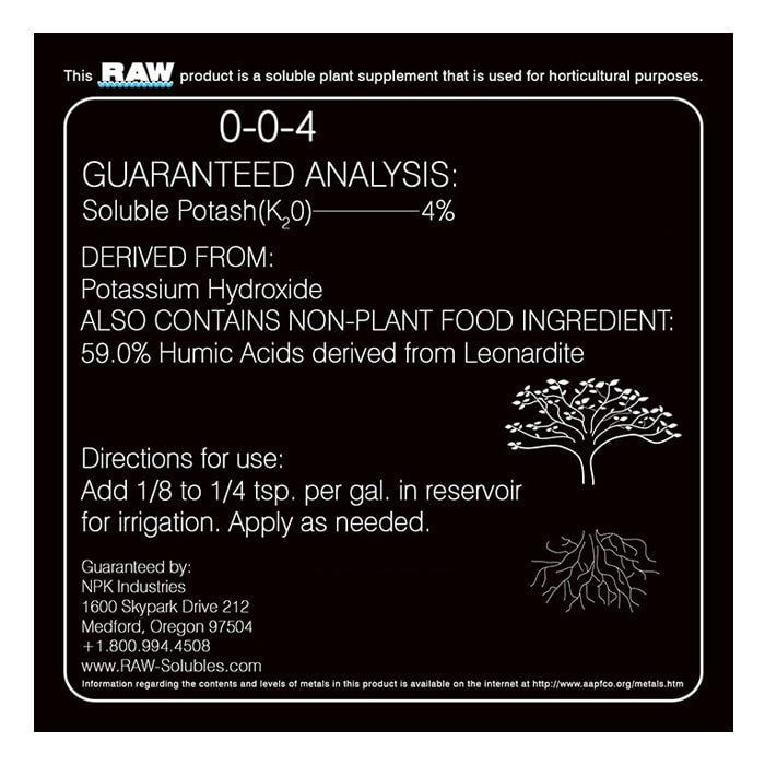 NPK RAW Humic Acid 10lbs