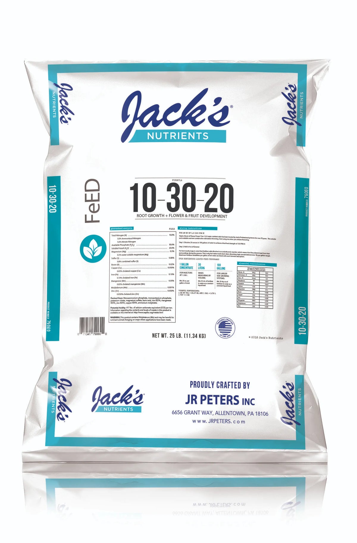 Jacks 10-30-20 Bloom 25Lb 