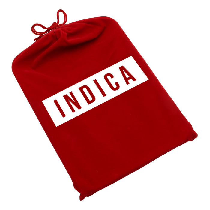 Dope Trays x Indica -  red background white logo