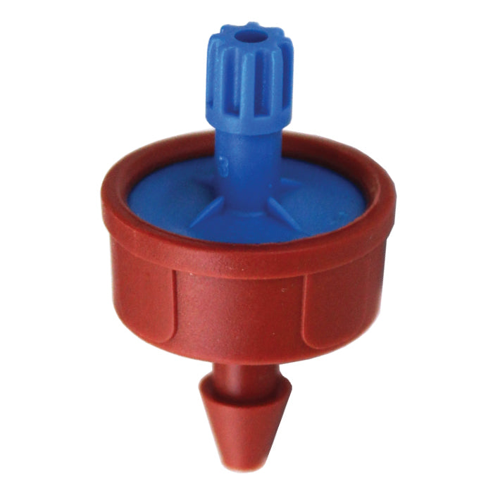 GROW1 Pressure Compensating Junior Dripper w/ LCNL 0.5GPH Blue/Red (250pcs/Pack)