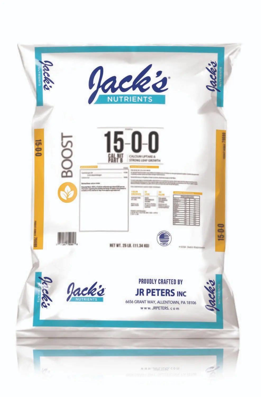 Jacks Cal-Trate 15-0-0 25Lb 