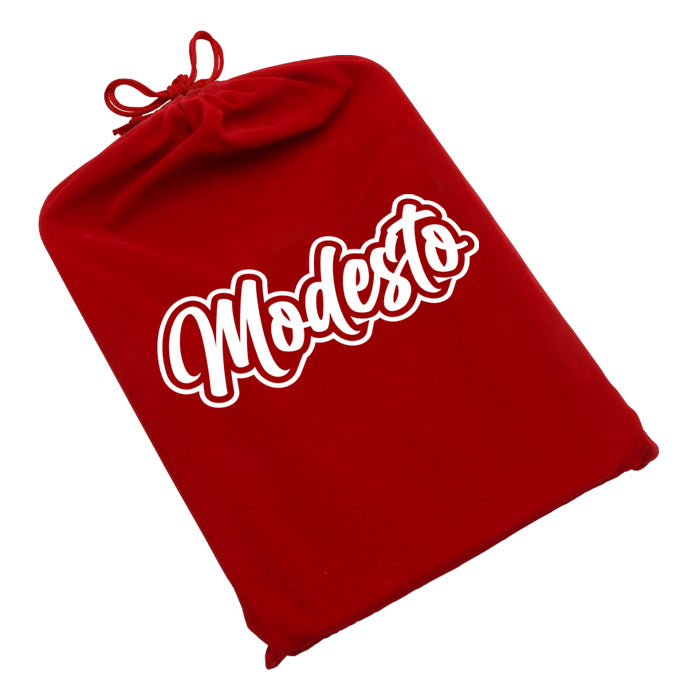 Dope Trays x Modesto – Red Background White logo