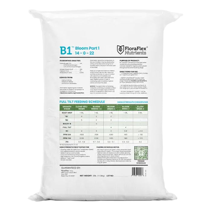 FloraFlex Nutrients - B1™ | 25lb (Bag)