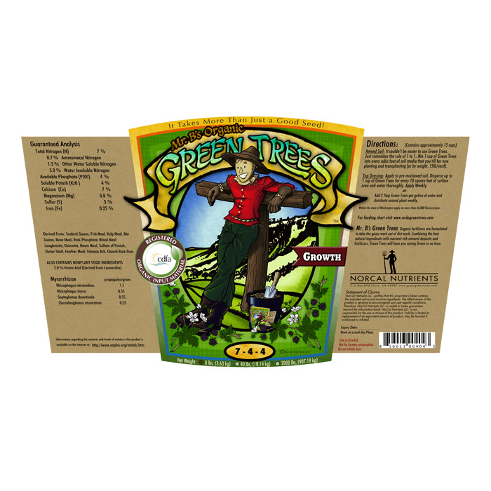 Mr. B's Green Trees Organic Growth 1000lbs (SPECIAL ORDER ITEM)