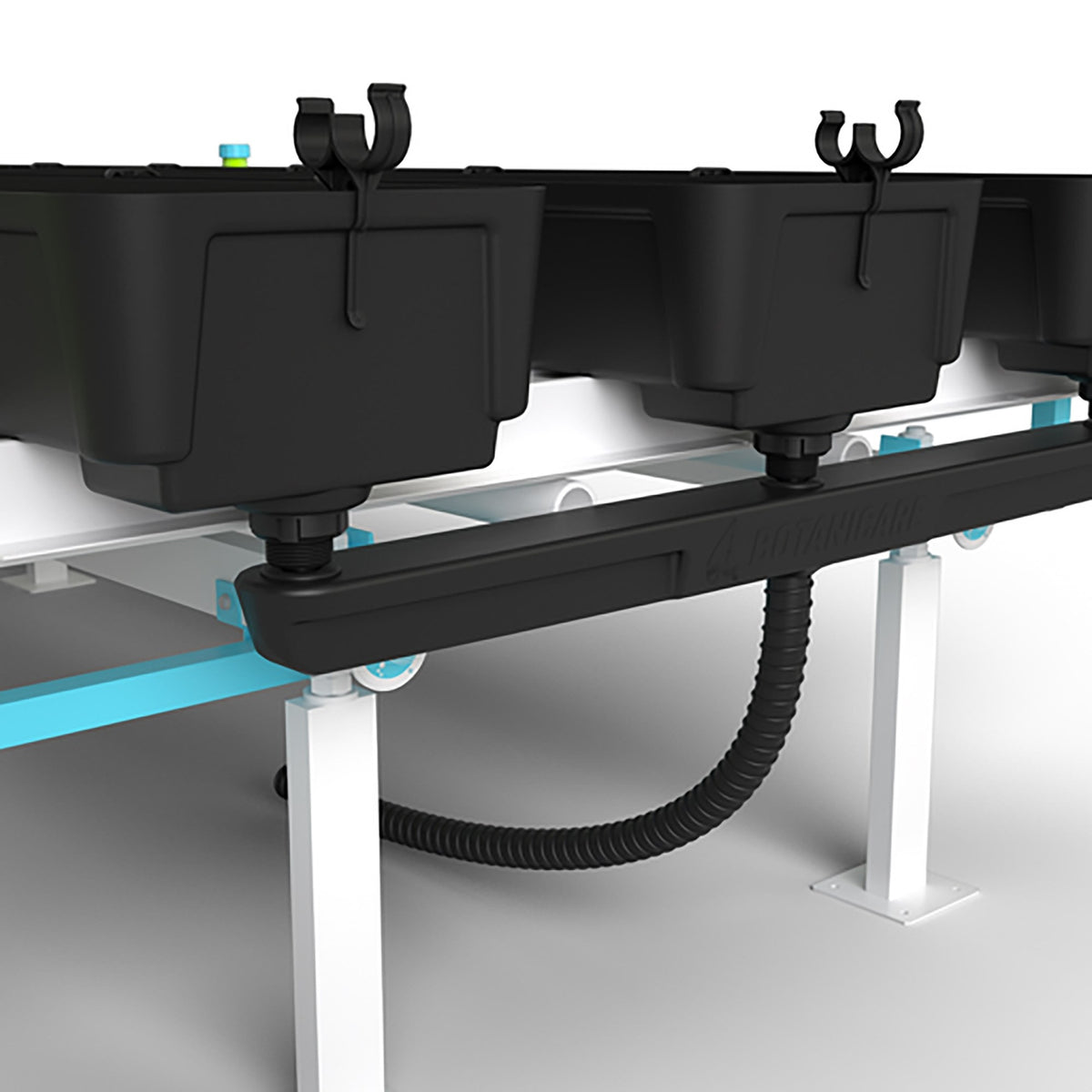 Botanicare® Gutter Trays Manifold Kit 3-Drain - Black
