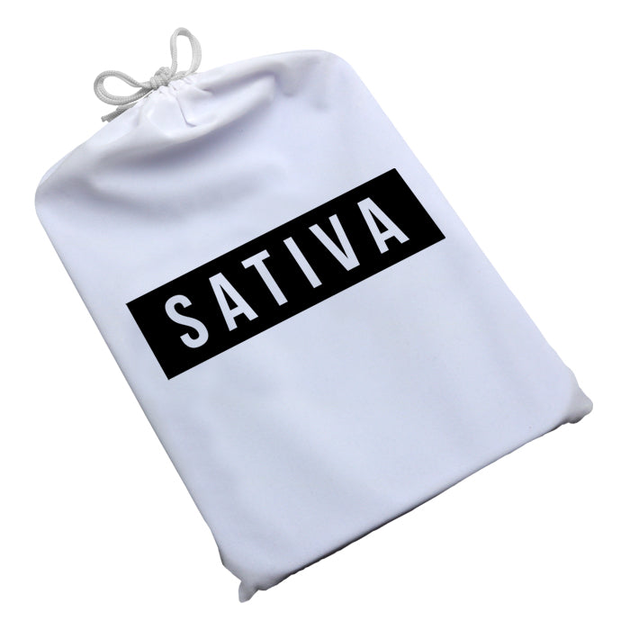 Dope Trays x Sativa – White background Black logo