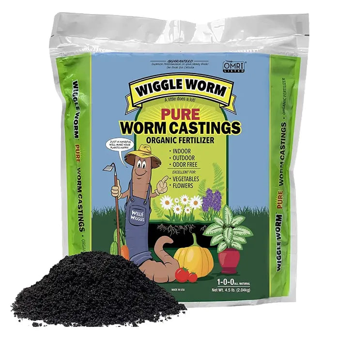 Wiggle Worm Pure Worm Castings Organic Fertilizer 4.5lbs