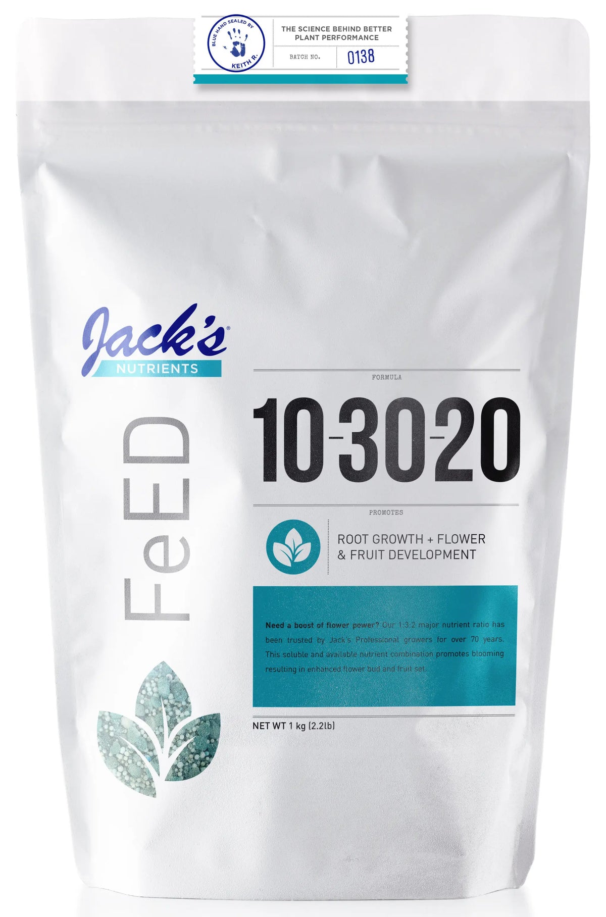 Jacks 10-30-20 Bloom 1Kg 