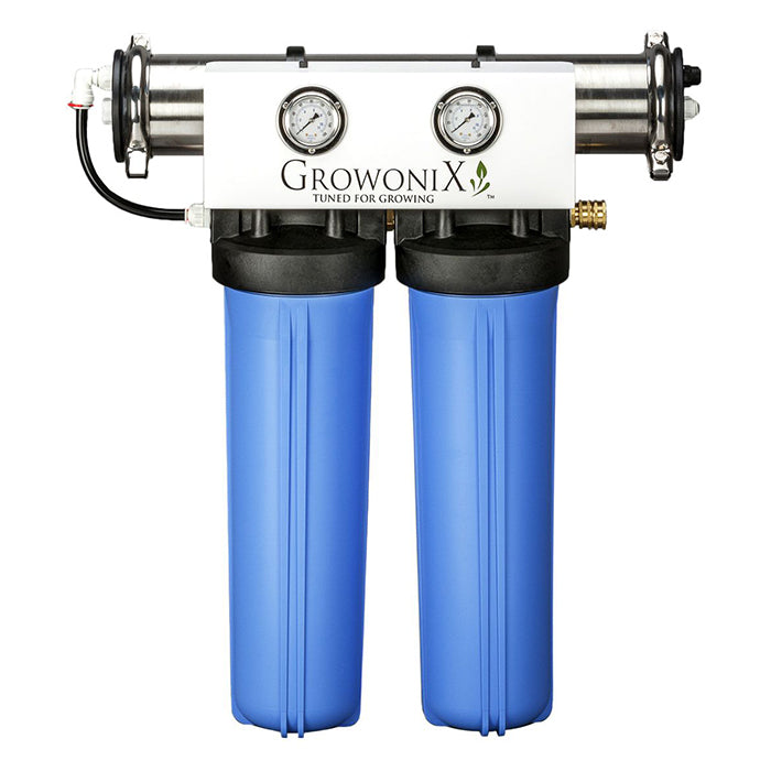 GrowoniX EX Series Tall 1000 GPD Reverse Osmosis System, High Flow Cold Water Membrane, Double pre-filter...(EX1000-T-KDF) Tall version