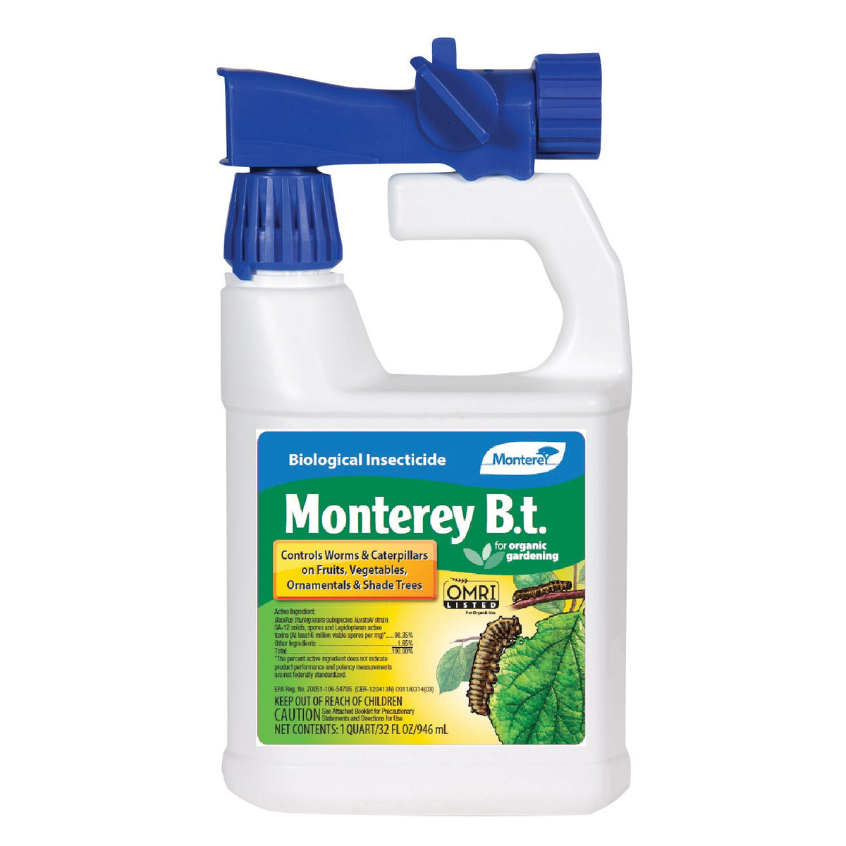 Monterey® BT Biological Insecticide 32oz - Ready-to-Spray