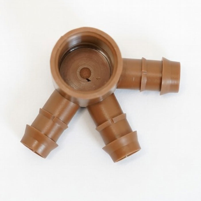 GROW1 3/4" Female 3 Way Splitter 17mm (25pcs/Pack)
