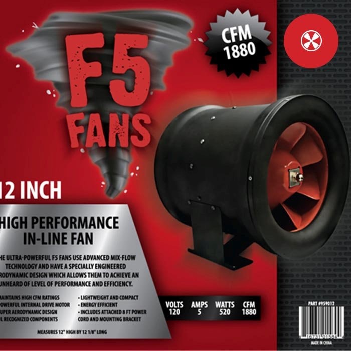 F5 Fans Inline Fan 12in
