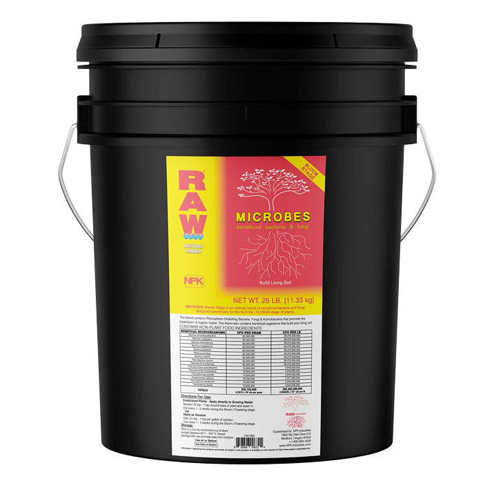NPK RAW Microbes Bloom Stage 25lbs