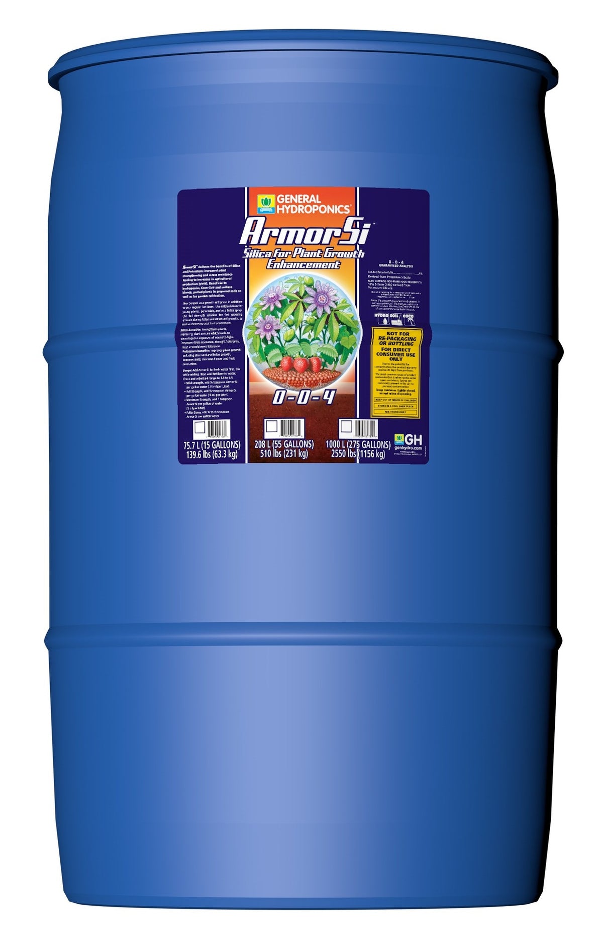 General Hydroponics® ARMOR SI™ 0-0-4 55gal