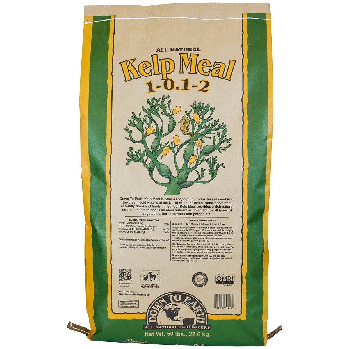 Down to Earth™ Kelp Meal 1-0.1-2 50lb