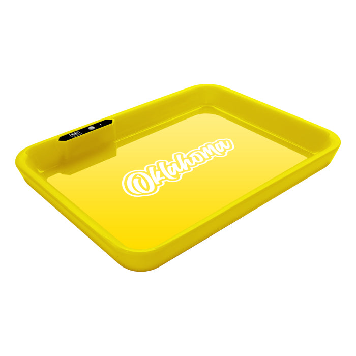 Dope Trays x Oklahoma -  Yellow background White logo