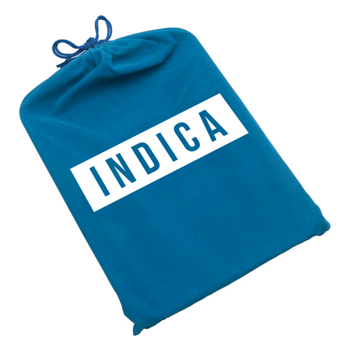 Dope Trays x Indica  - Blue background white logo