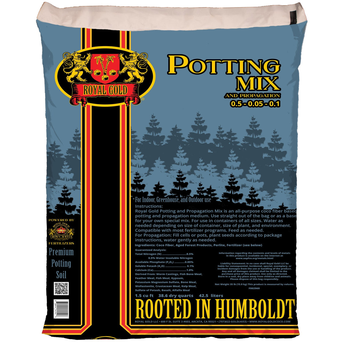 Royal Gold Potting & Propagation Mix 1.5cu ft Bag