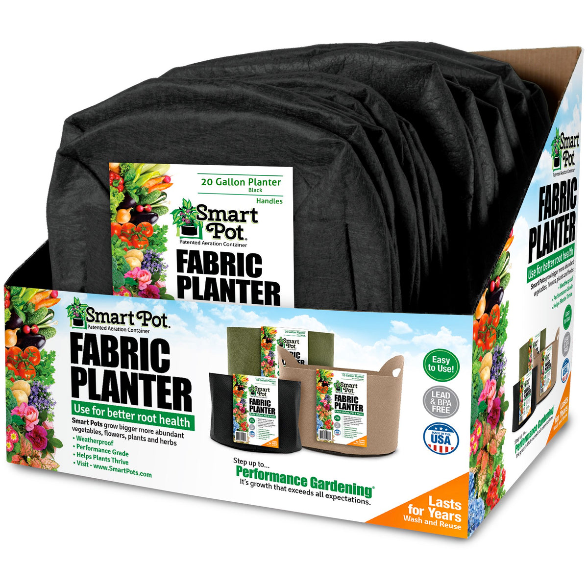 Smart Pot® Tomato & Melon Grower 20gal - Black