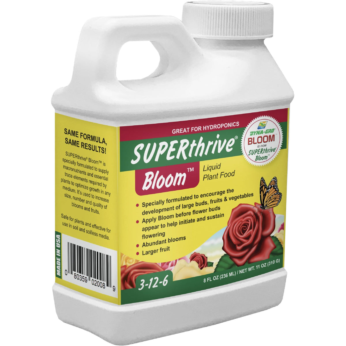SUPERthrive® BLOOM™ Plant Nutrients 3-12-6 8oz