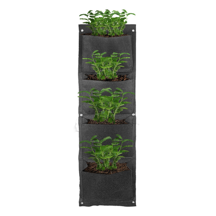 4-Pouch Wall Hanging Fabric Prune Pot 39.25"