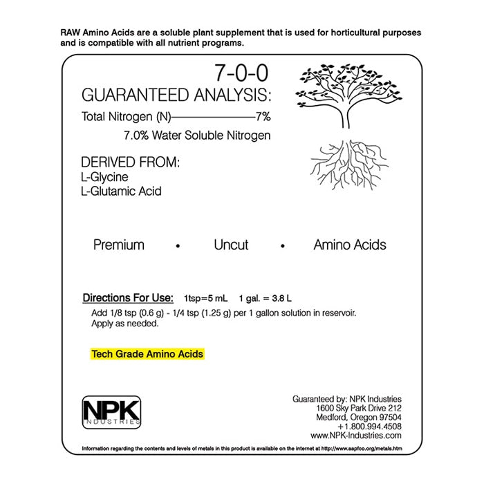 NPK RAW Amino Acids 2lbs