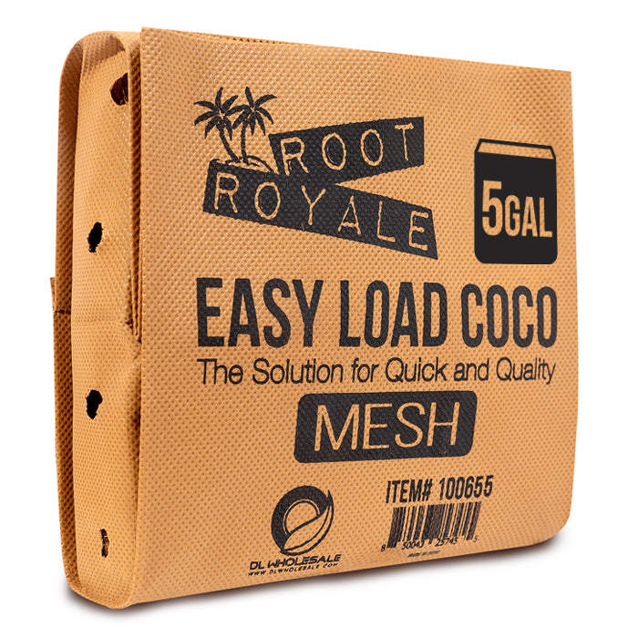 Root Royale Easy Load Coco Mesh Grow Bags 5 Gallon