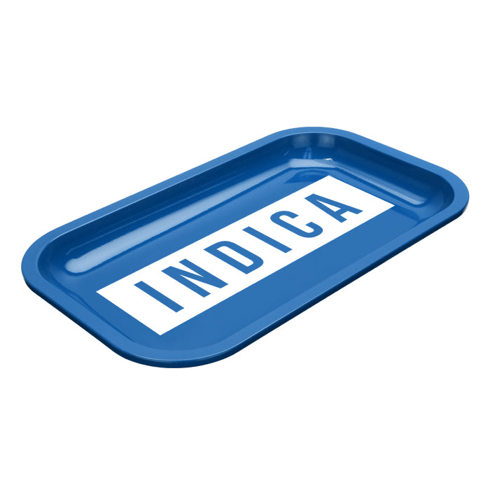 Med Dope Trays x Indica  - Blue background white logo    