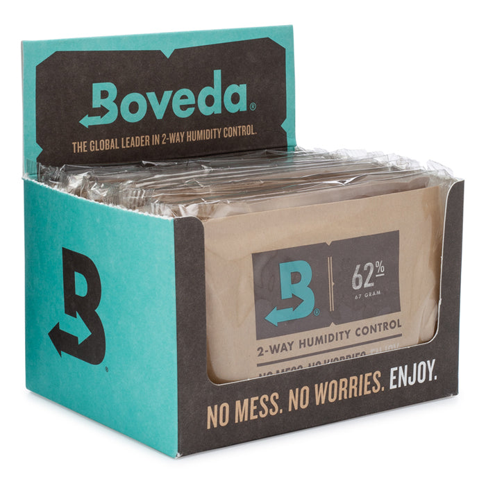 Boveda 2-Way Humidity Control Pack 62% 67g Individually Wrapped (12 Pack)