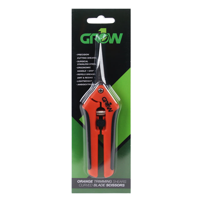 Grow1 Orange Trimming Shears, Straight Blade Scissors
INCORRECT PACKAGING - SOLD "AS-IS"