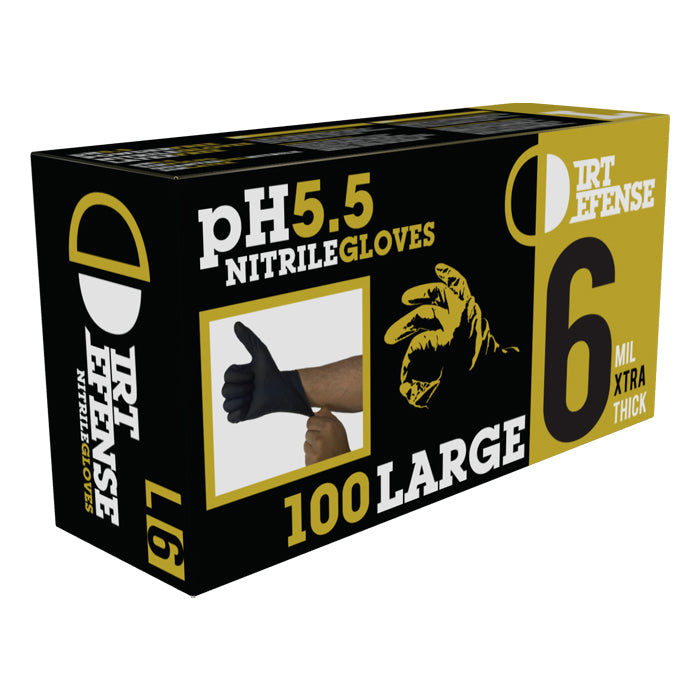Dirt Defense 6mil Nitrile Gloves Large (100pcs/Box)