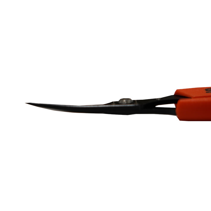 Saboten PFAS Free Fluorine Coated Curved Blade Automatic Trimming Scissors Orange (PT-21)