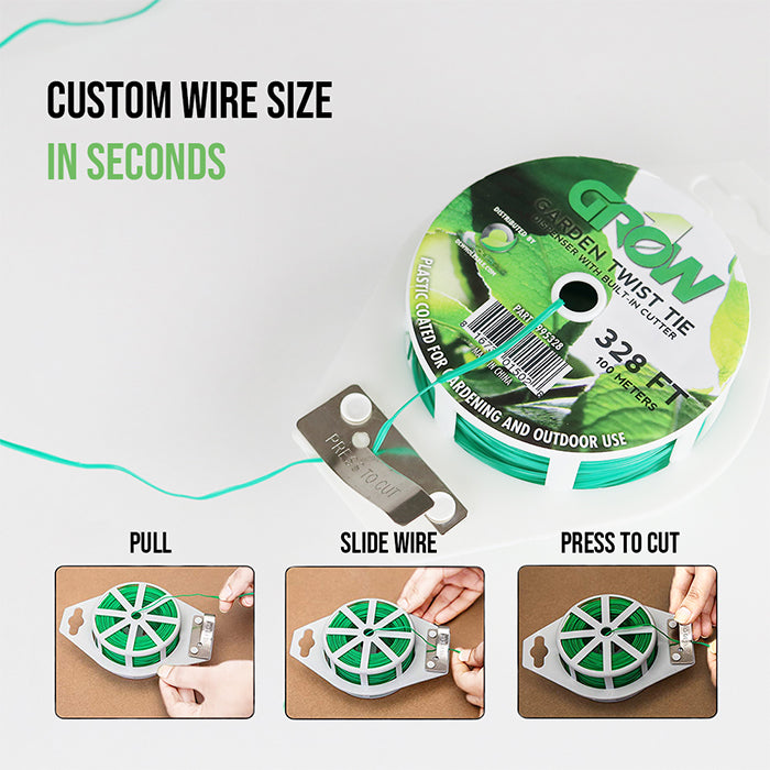 Grow1 Garden Twist Tie 328'