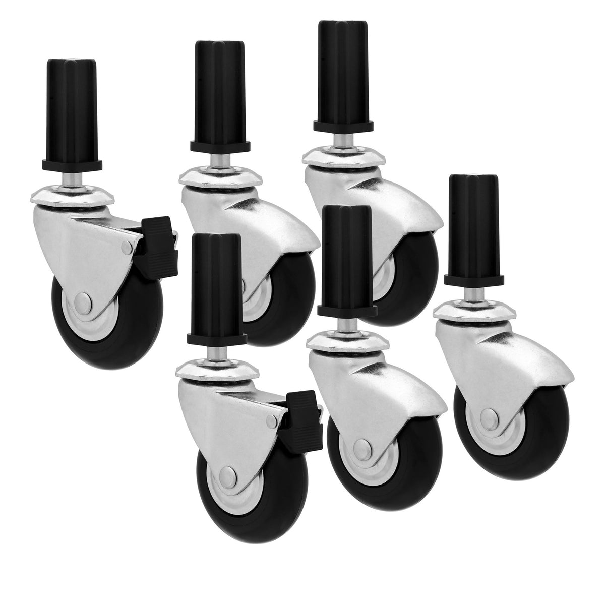 Fast Fit® Heavy Duty Caster Wheels 6pc