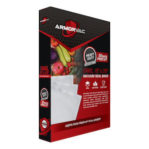 ArmorVac 15”x20” 5mil Precut Vacuum Seal Bags All Clear (50 Pack)
