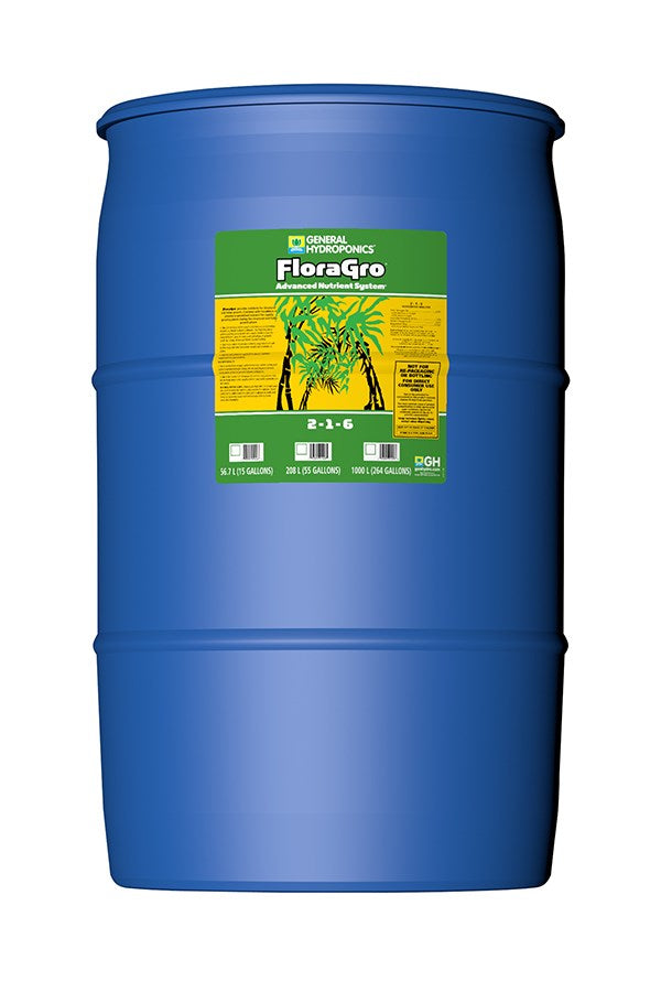 General Hydroponics® FloraGro® 2-1-6 55gal