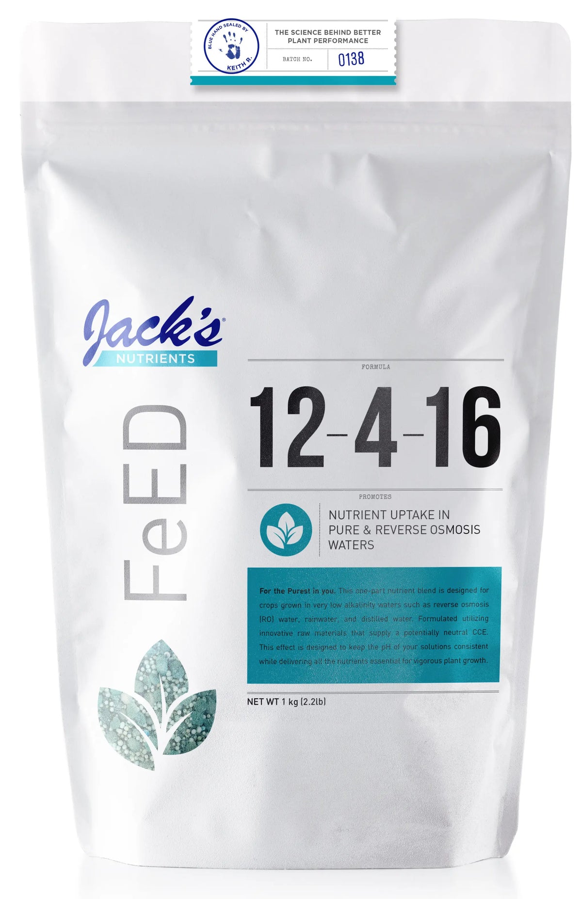 Jacks 12-4-16 RO Pure Water 1Kg  